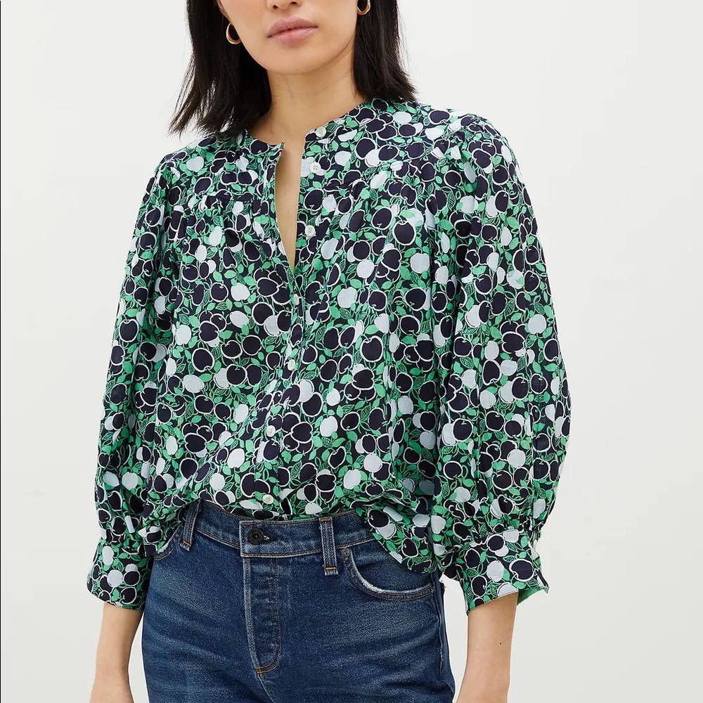 Anthropologie Whimsy Button Down Green XL worn just a couple of times.